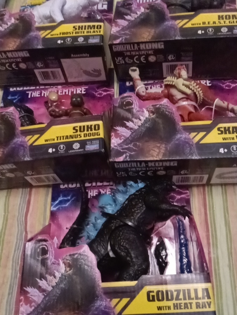 Godzilla vs. Kong Skar King & Kong Action Figures - Black and White
